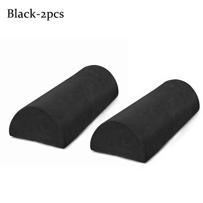 Half Moon Bolster Pillow for Legs Memory Foam Neck Support Pillow for Grafting Lashes Semi-Roll Knee Pillow Salon Beauty Supplie