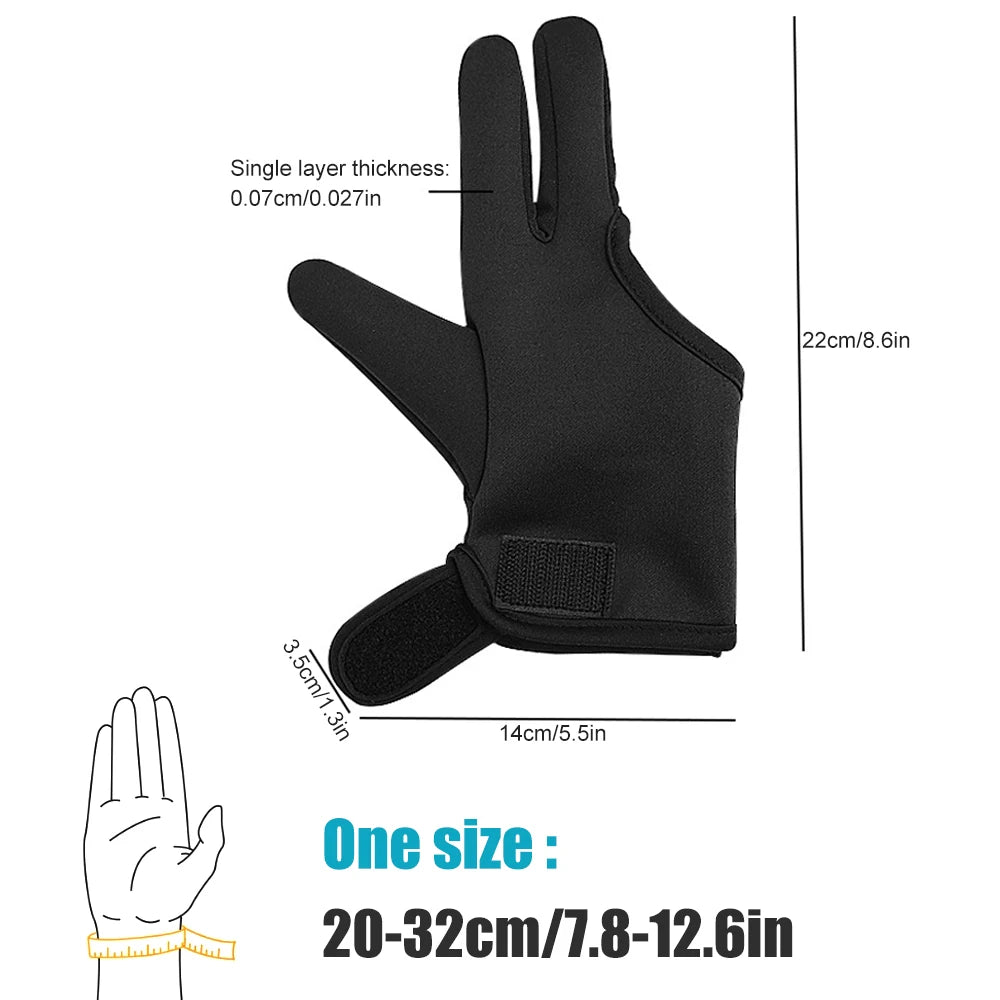 1Pcs Heat Resistant Gloves for Hair Styling Curling Wand Glove 3 Finger Barber Glove Reusable Hair Dye Heat Protector Gloves