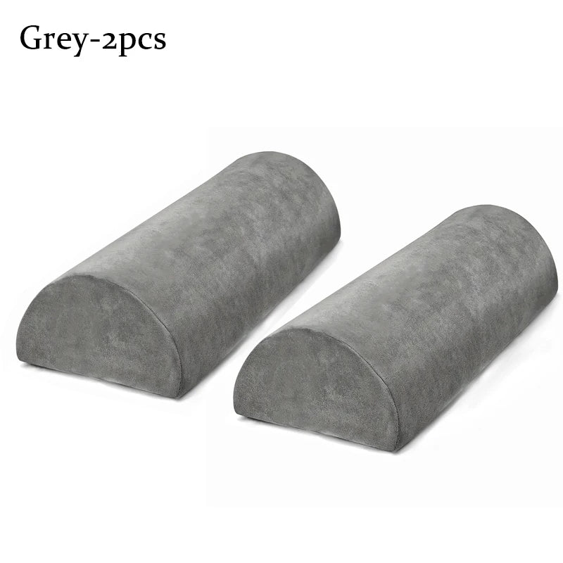 Half Moon Bolster Pillow for Legs Memory Foam Neck Support Pillow for Grafting Lashes Semi-Roll Knee Pillow Salon Beauty Supplie