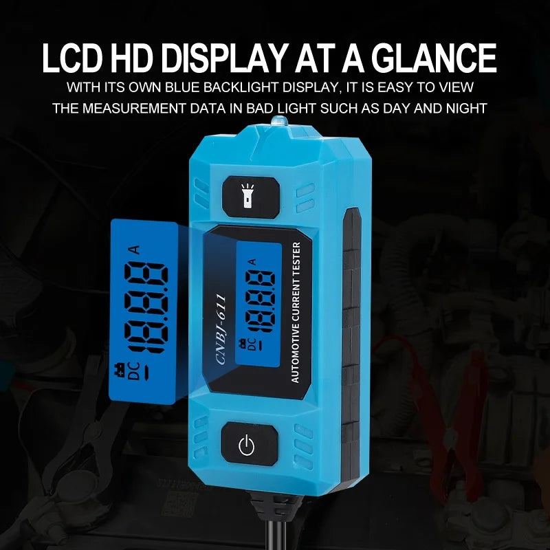 Automotive Fuse Current Tester CNBJ-611 Car Leakage Analyzer Fault Tester Automotive Fuse Current Testing Tool LCD Display