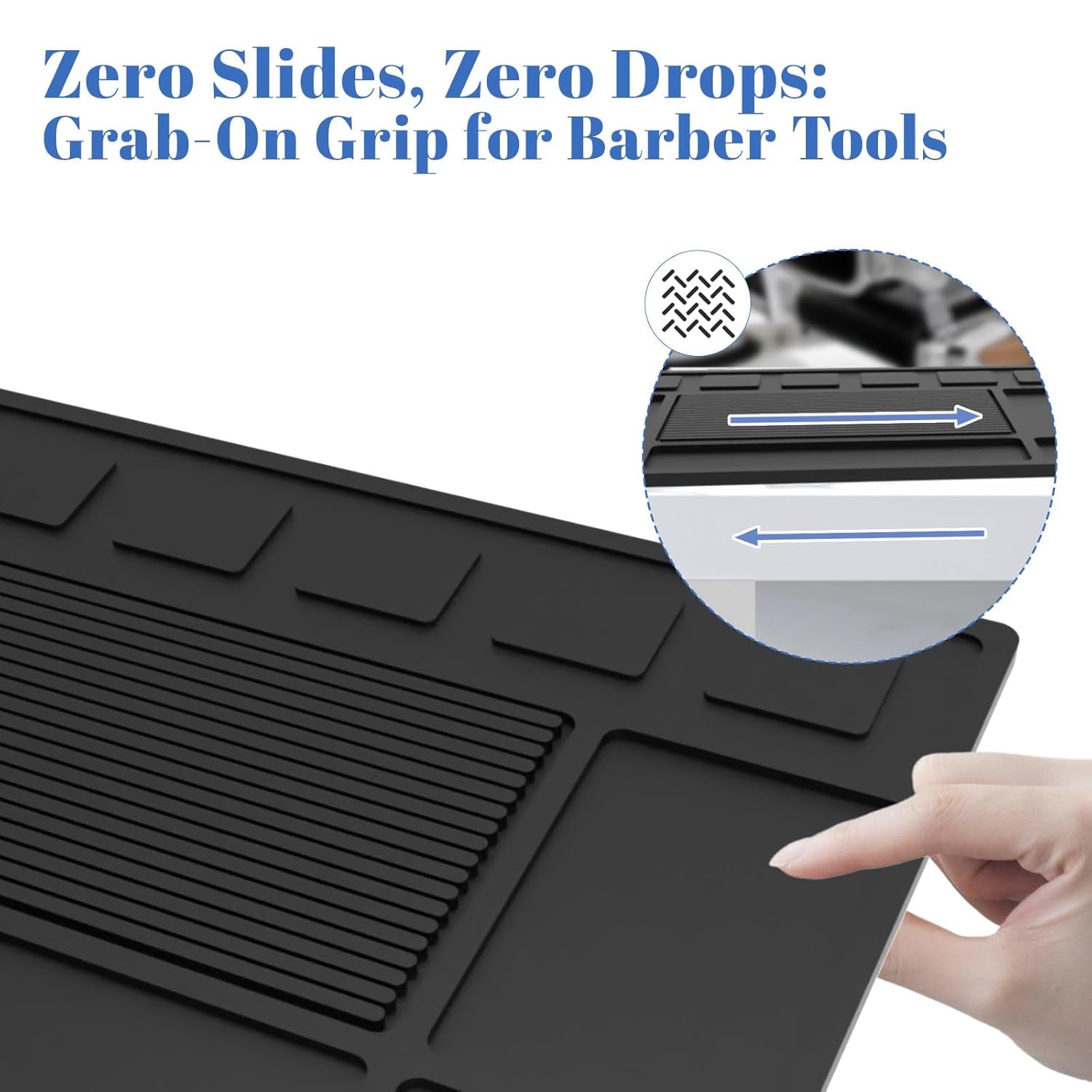 Magnetic Barber Mat for Clippers, 6 Magnet Tool Organizer for Grooming Stations