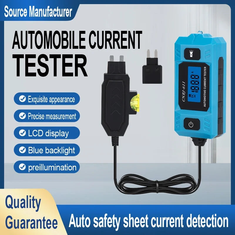 Automotive Fuse Current Tester CNBJ-611 Car Leakage Analyzer Fault Tester Automotive Fuse Current Testing Tool LCD Display