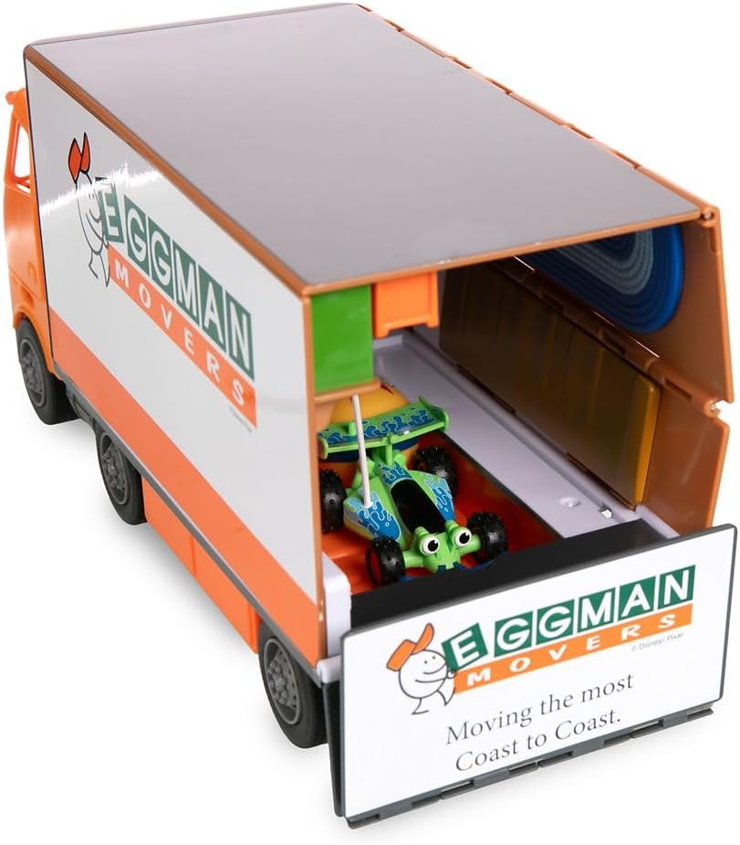 Official Toy Story Moving Truck Vehicle Play Set - Eggman Movers Truck with Trailer, Andy'S Room, Woody, Buzz Lightyear, Rex, RC, & Hamm plus Accessories