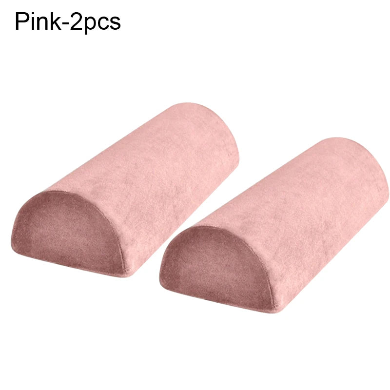 Half Moon Bolster Pillow for Legs Memory Foam Neck Support Pillow for Grafting Lashes Semi-Roll Knee Pillow Salon Beauty Supplie