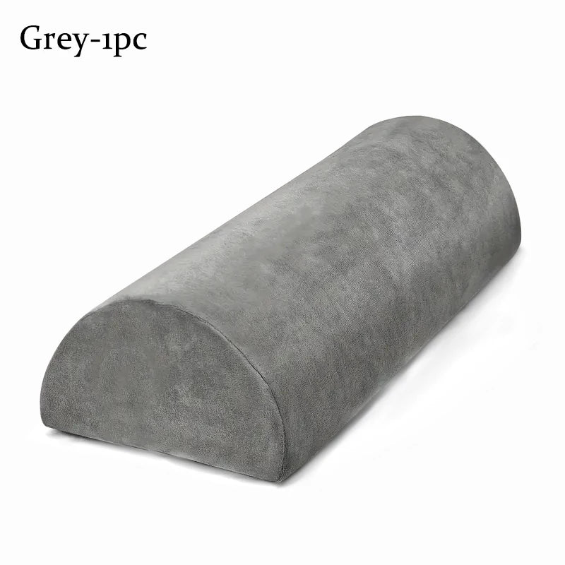Half Moon Bolster Pillow for Legs Memory Foam Neck Support Pillow for Grafting Lashes Semi-Roll Knee Pillow Salon Beauty Supplie