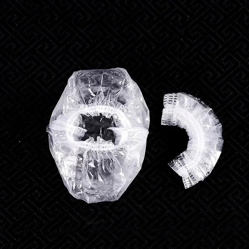 100Pcs Disposable Hair Dye Earmuff Waterproof Ear Cover Baking Oil Wash Shower Bathing Barber Hairdressing Cleaning Accessories