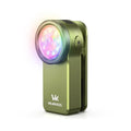 HD03 680LM Mini Clip Light USB Rechargeable Pocket Flashlight Spotlight/Floodlight Portable RGB Torch with Magnet