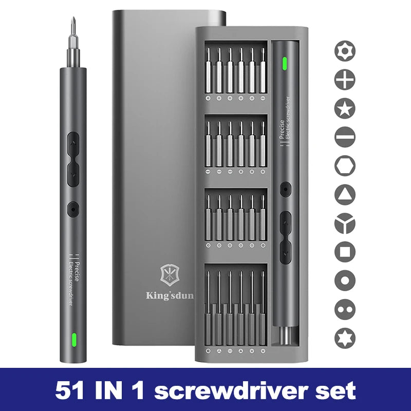 51/28/120 in 1 Electric Screwdriver Precision Set Power Tool Rechargeable Magnetic Small Bit for Mobile Cell Phone Repair