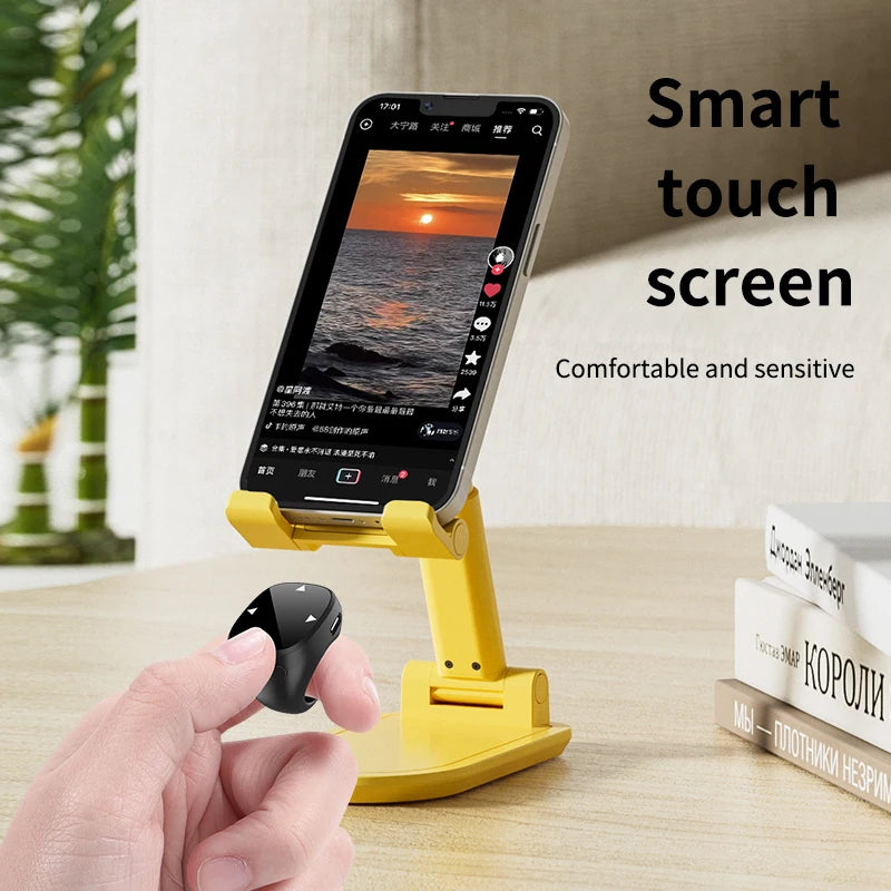 JX-13 Smart Fingertip Ring Mouse Remote Control Wireless Bluetooth Mobile Selfie Mice Video Automatic Page Turner Browsing Gift