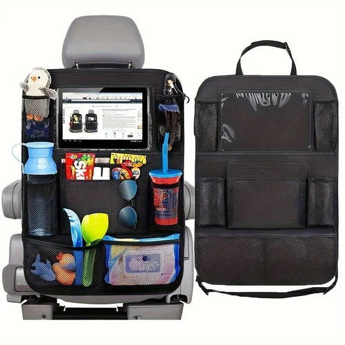 1Pc-Multi-Pocket Car Seat Organizer - Waterproof, Durable Material-Perfect for Road Trips and Daily Use-Great Gift for Holidays