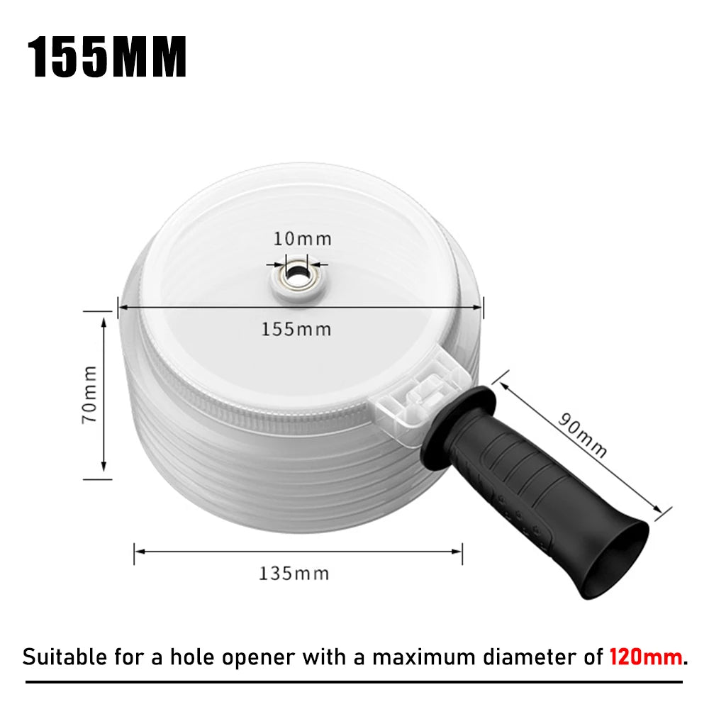 1Pc/1Set Electric Hammer Drill Dust Collector Hole Opener Dust Collector Cover Dustproof Hole Saw Drill Bit Cover Hand Tool