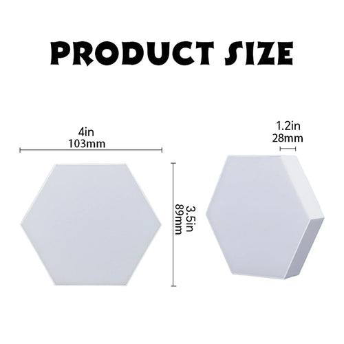 1Pc Hexagonal Touch LED Wall Light, Neutral White Light, Night Light Touch, Convenient to Use, Energy-Saving, 6-Pack