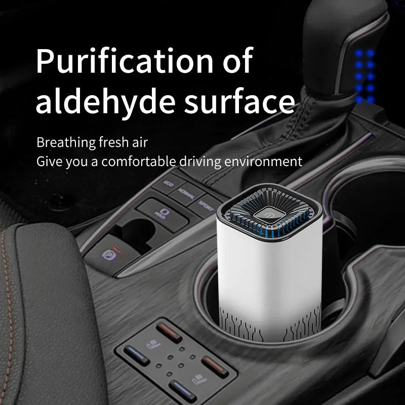2026 New Car Air Purifier Negative Ion Air Car Oxygen Bar Odor Removal Car Air Purifier Car Home Dual-Use