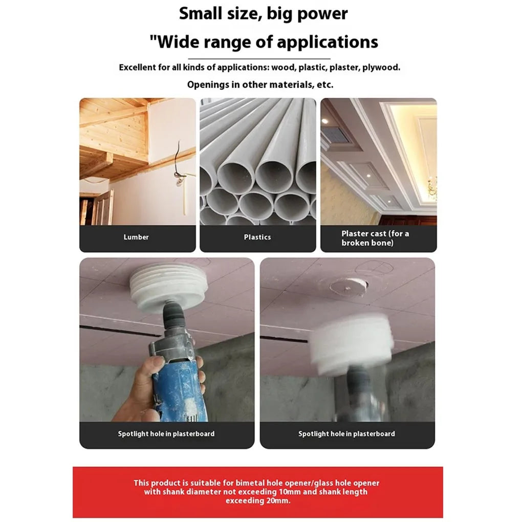 125/160/200Mm Hole Opener Dust Cover Ceiling Wood Plasterboard Downlight Hammer Drilling Cover Perforated Ash Dust Cover