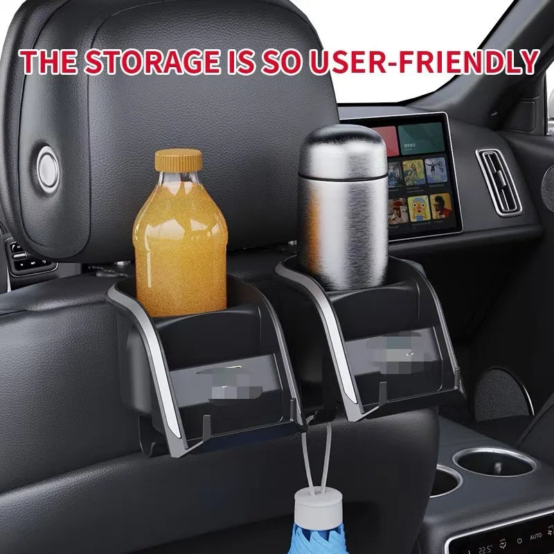 Car Seat Back Water Cup Holder Multi-Functional Hook Car Beverage Fixed Frame Car Seat Phone Holder Car Seat Storage Holder