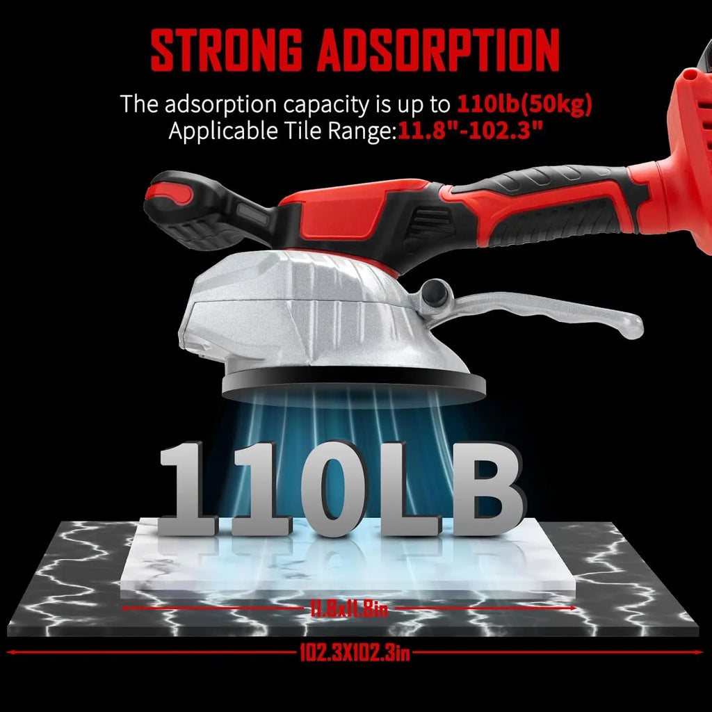 8 Speed Tile Vibration Leveling Machine Cordless Tile Installation Tool for Floor Tile Wall for Milwaukee 18V Battery Pin