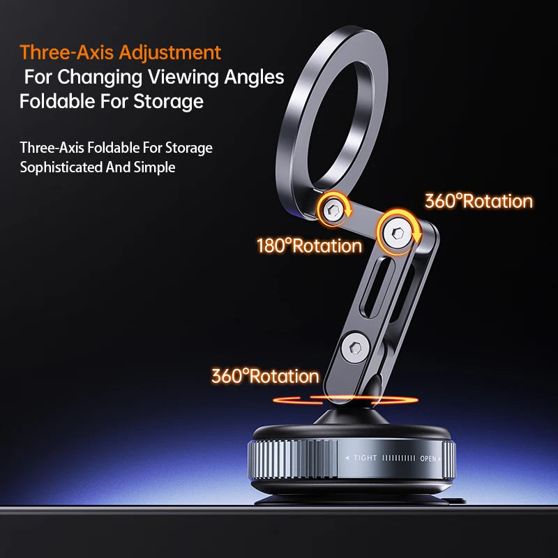 LINIM X53 360Degree Rotation Desktop Vacuum Suction Phone Holder Universal Vacuum Adsorption Suction Magnetic Phone Holder