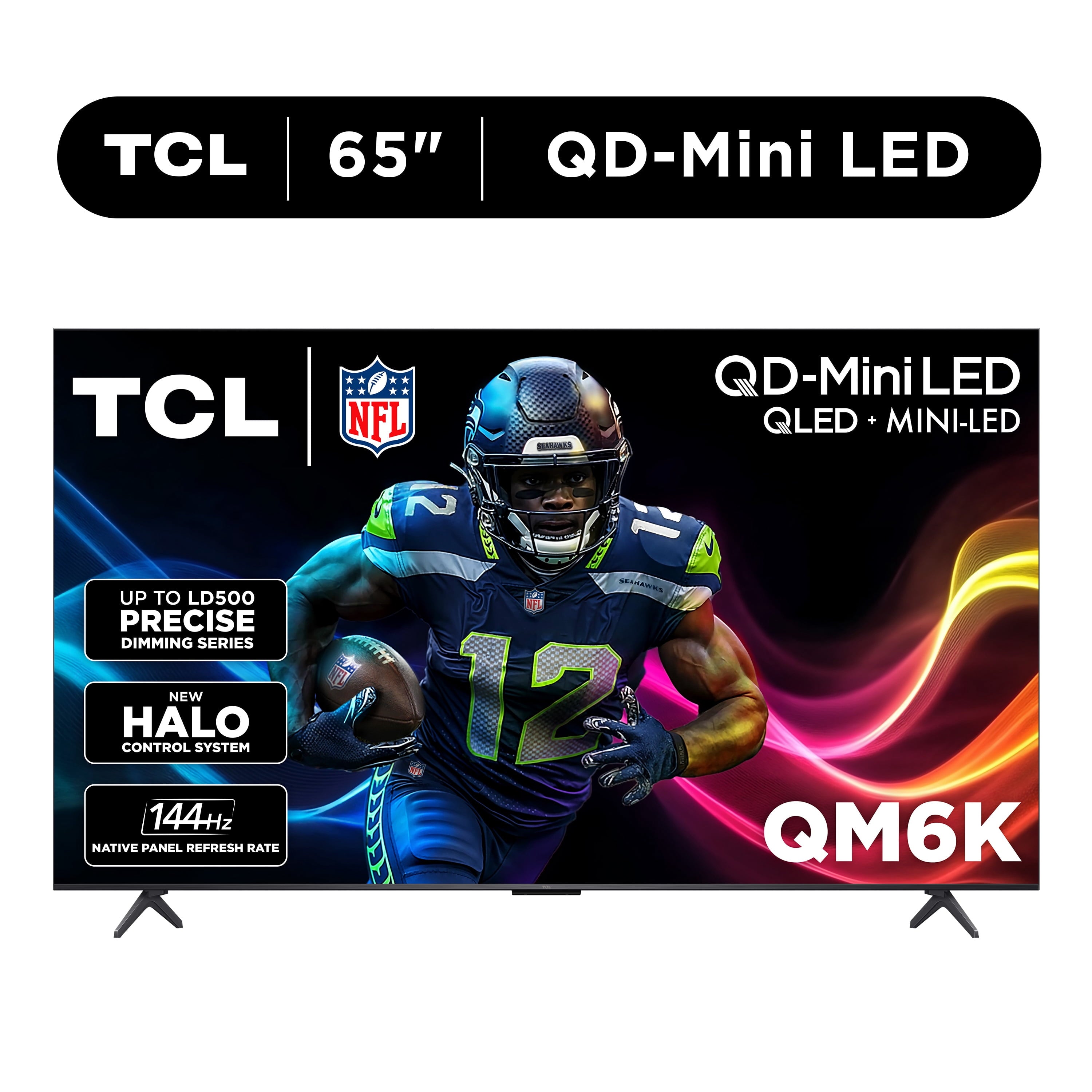 65" Class QM6K Series Qd-Mini LED QLED 4K UHD HDR Smart Google TV (NEW 2025) - 144Hz, Dolby Atmos Onkyo Audio, Halo Control System - 65QM6K