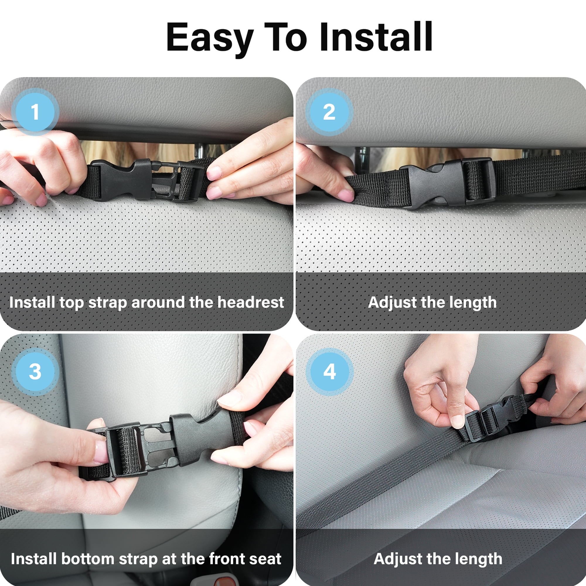 2X  Car Back Seat Organizer 9 Pocket Auto Storage Kick Mat Ipad Holder