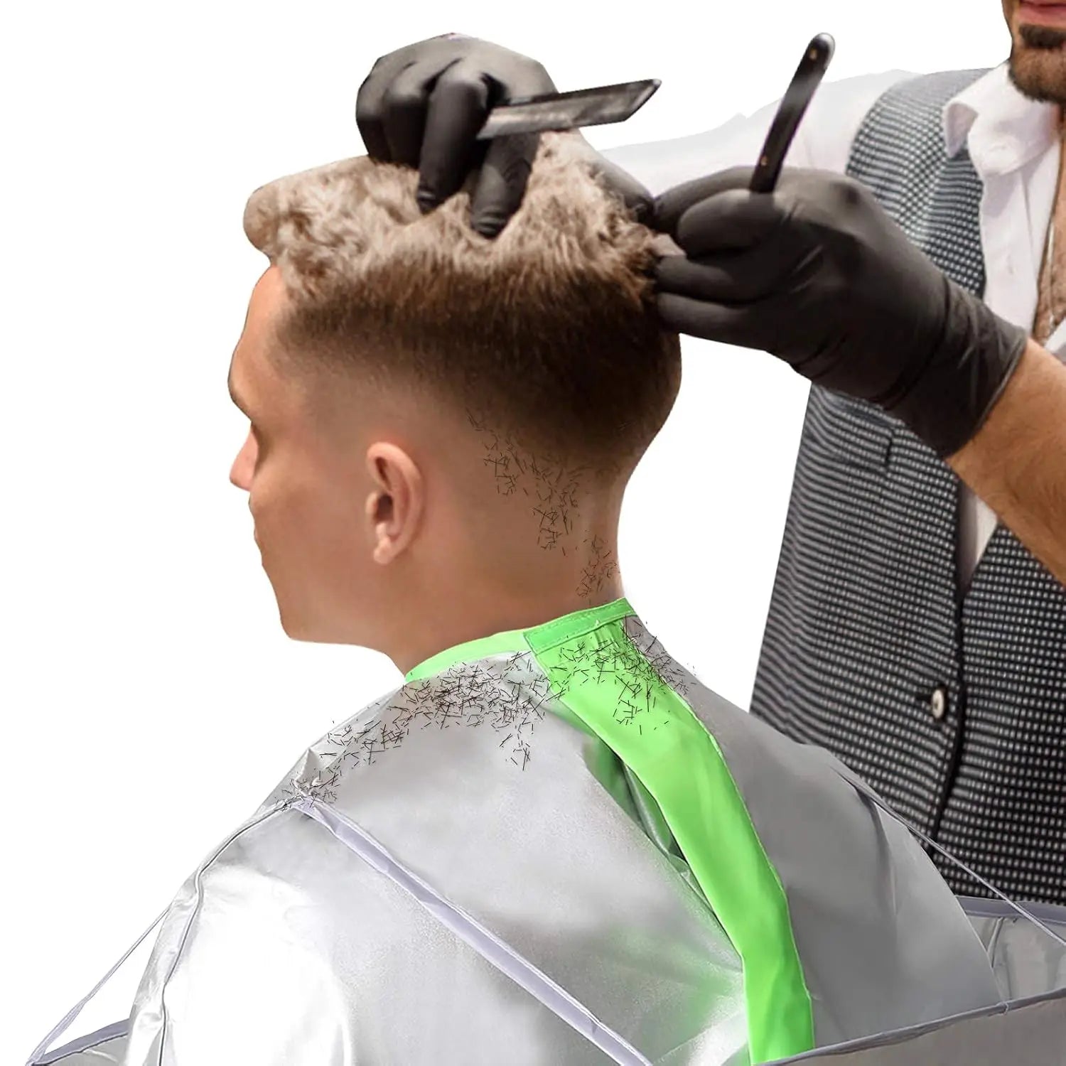 Hair Cutting Capes Umbrella for Adult/Kids Barber Cape Haircut Cape for Home and Salon Use