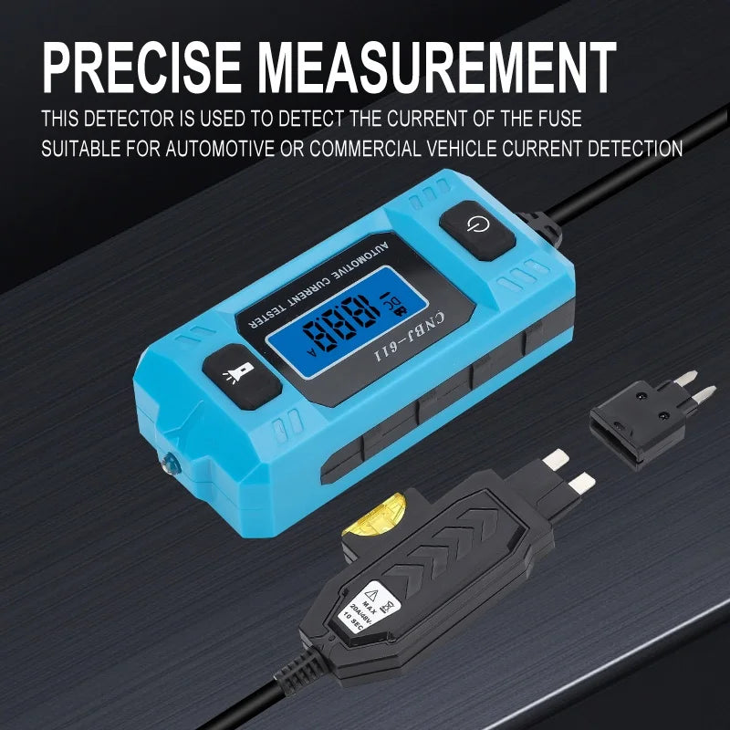 Automotive Fuse Current Tester CNBJ-611 Car Leakage Analyzer Fault Tester Automotive Fuse Current Testing Tool LCD Display