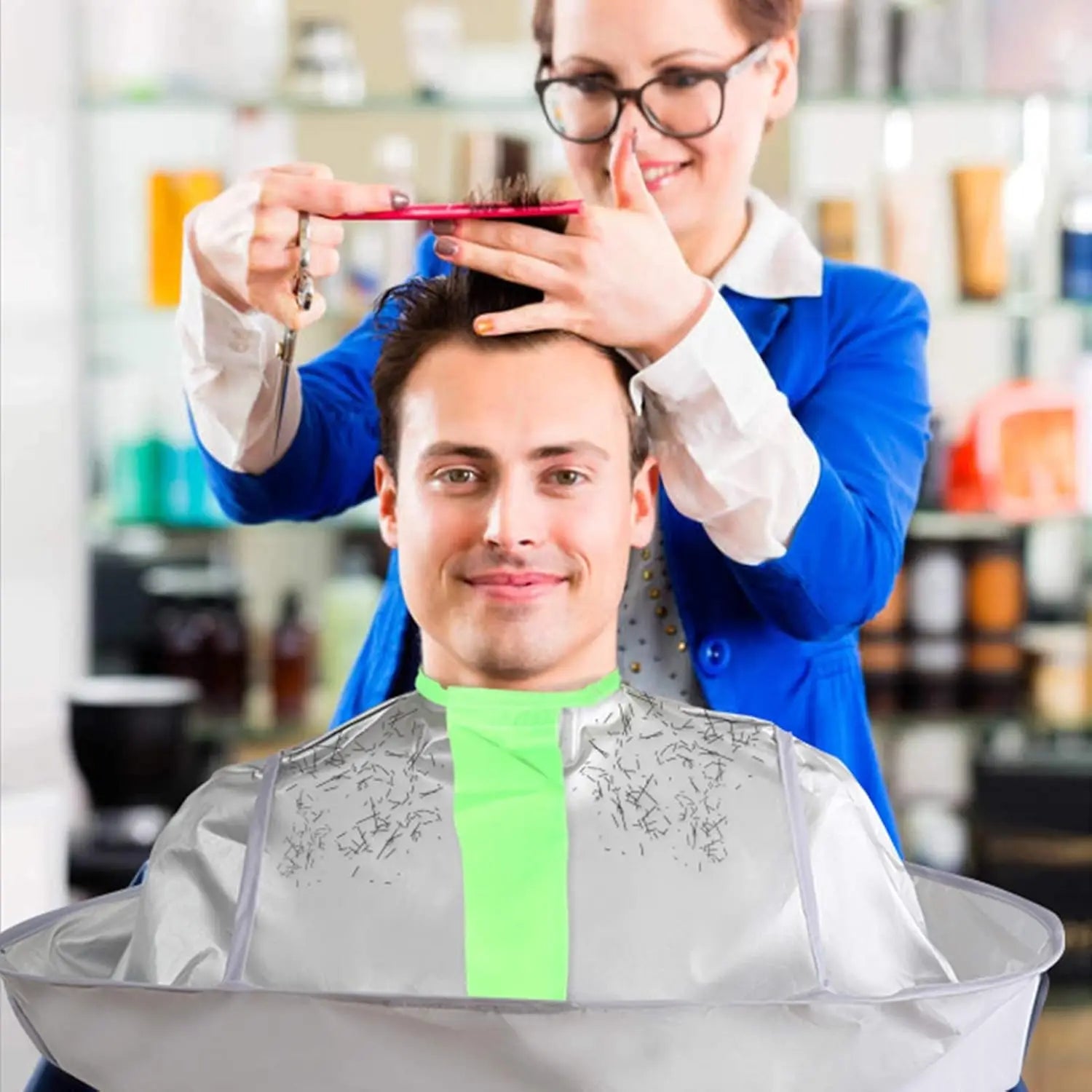 Hair Cutting Capes Umbrella for Adult/Kids Barber Cape Haircut Cape for Home and Salon Use